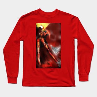 Red Skies (Digital Figure Drawing) Long Sleeve T-Shirt